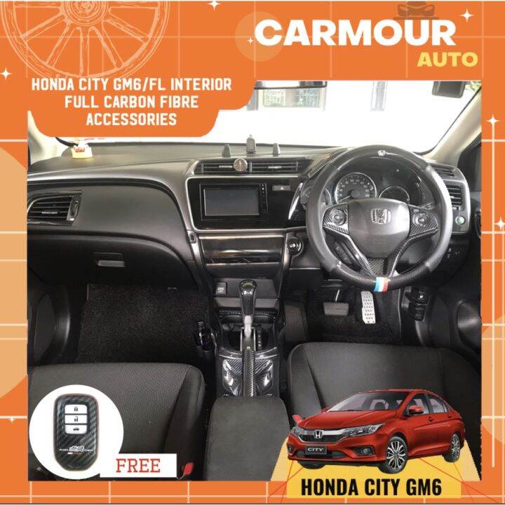 Honda City Gm6 Fl 2014 2019 Full Interior Carbon Fibre Accessories Lazada