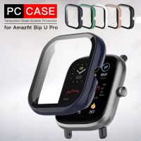 2-IN-1 Protective Case With Tempered Glass for Amazfit bip U pro Anti-scratch Screen Protector Cover Case for bip Pop Pop pro Cables