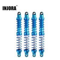 INJORA โช้คอัพโลหะ80 90 100 110 120มม. เครื่องควบคุมน้ำมันสำหรับ1/4รถ RC รถบรรทุกตีนตะขาบแกน SCX10 TRX4 Gen8 Redcat