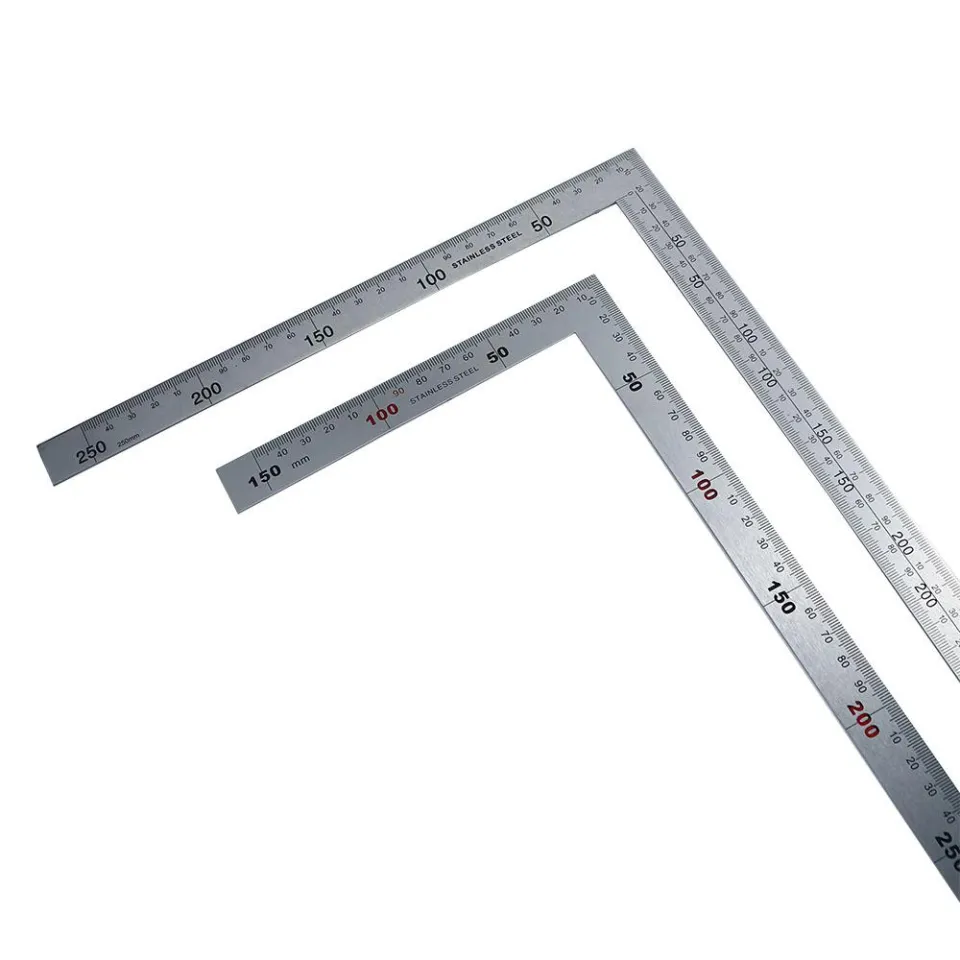 150x300mm 90 Degree Stainless Steel Right Angle Ruler for Woodworking  Office