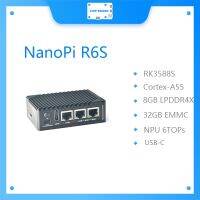 Friendly Nanopi R6S Development Board RK3588S Dual 2.5G Gigabit Network Port 8G32GB Edge Calculation 8K60P