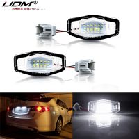 Ijdm ไฟป้ายทะเบียน LED OEM ซีนอนสีขาว-พอดีกับ TL TSX Acura MDX ILX สำหรับไฟป้ายทะเบียน Honda Civic Accord โอดิสซี