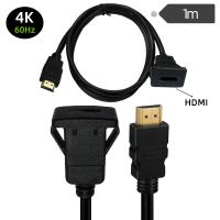 Dudukan ekstensi HDMI-Square Flush Mount USB 3.0 dudukan dasbor dudukan Flush kabel dudukan Panel untuk mobil perahu motor