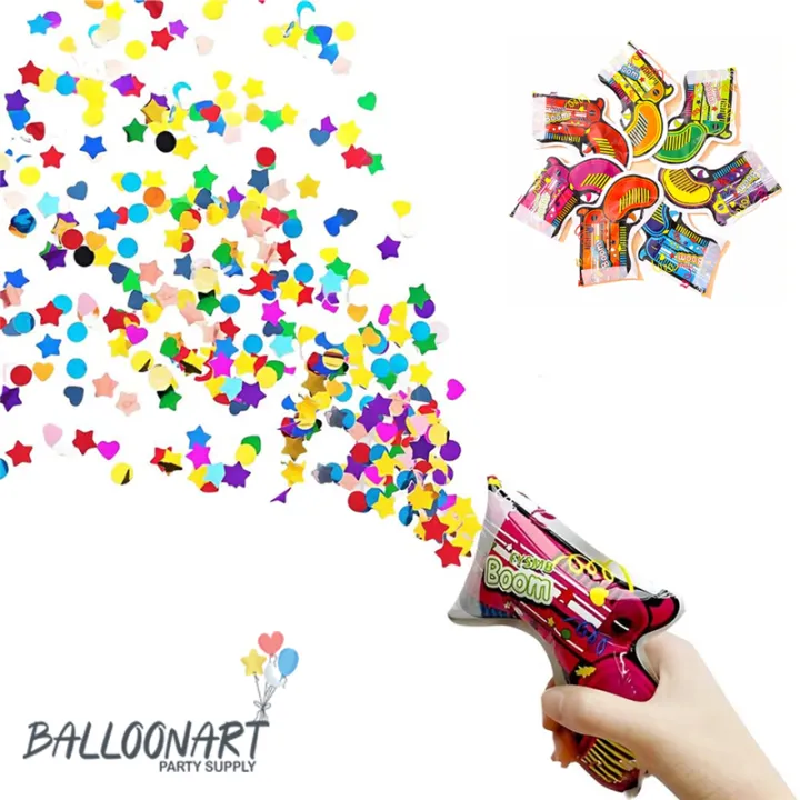 Gun Party Popper/Confetti Pistol/Inflated Popper Gun Lazada Indonesia