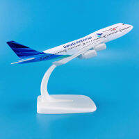 KKBaza ขายร้อนสังกะสี Ally วัสดุ1:440 16ซม. เครื่องบินรุ่น Aircrafts โบอิ้ง B747-400 Garuda อินโดนีเซียเครื่องบิน Modelq11