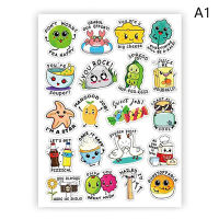 hedeguoji?100Pcs English Cartoon Animal Fruit Fun Reward Sticker For Kids Punny Label