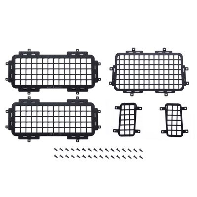 for MN D90 D99S MN99S 1/12 RC Car Upgrade Parts Rear Side Metal Stereoscopic Window Mesh Protective Net Accessories