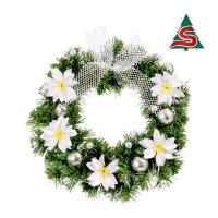 หรีด ขนาด 10 นิ้ว ตกแต่งคละสี คละแบบ Christmas Wreath 10