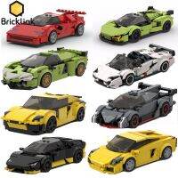 Bricklink MOC Speed Champions เทคนิค Lamborginis Countachs Huracans Aventadors Gallardos ชุดซุปเปอร์คาร์บล็อกตัวต่อของเล่น