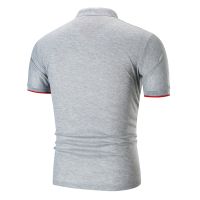 Mens Summer New Plain V Shaped Polo Shirt