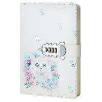 A5 Creative Combination Lock Diary Lined Notepad Hardcover Executive Notebooks, 8.46x5.91 Inch (No Pen)TPN147