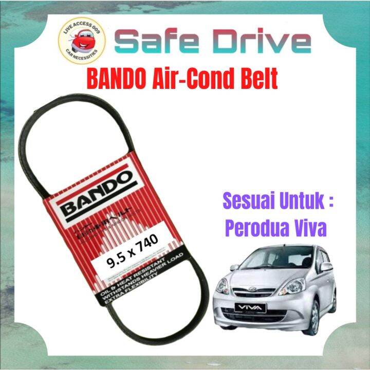 LA009 BANDO Air Cond Belt RPF2290 9.5 x 740 (Viva) Lazada