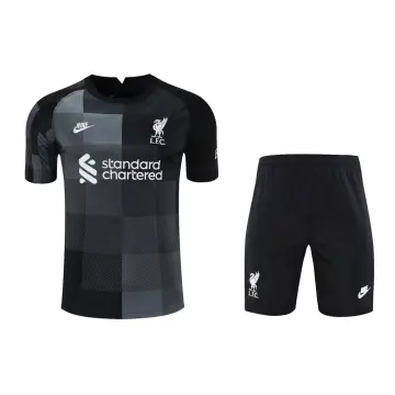 Liverpool black cheap goalkeeper kit mens