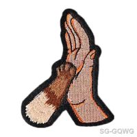 【CW】♨∏  Embroidery Claw Plam with it Iron on patch for clothes Appliques T Men Diy Shipping