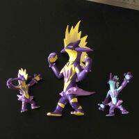 ของเล่นโมเดลผลิตภัณฑ์สำเร็จตุ๊กตาขยับแขนขาได้ BANDAI Pokemon Toxtricity มือแบบจำลองทำแบบตั้งโต๊ะ