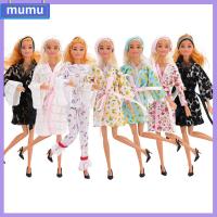 MUMU สวมใส่ตอนนอน ชุดนอนตุ๊กตาห้องนอน เสื้อผ้าเซ็กซี่ แฟชั่นสำหรับผู้หญิง ชุดคลุมอาบน้ำ ของขวัญของเล่นของขวัญ ชุดสำหรับนอน ตุ๊กตา30ซม.