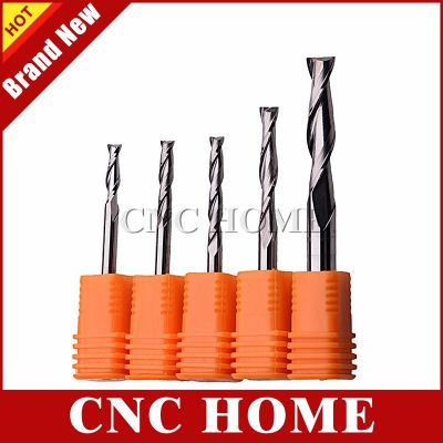 1pc 3.175 4 6mm Shank Milling Cutter งานไม้ CNC Router Bit Tools สําหรับการตัดอะคริลิคไม้สองขลุ่ยเกลียวคาร์ไบด์ End Mill