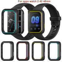 เคส Tow Tow สีล้วน Tpu แบบนิ่มสำหรับ OPPO Watch2 42มม. กรอบสำหรับนาฬิกา2/1 46มม. สมาร์ทวอท์ชเคสกันกระแทกอุปกรณ์เสริมใหม่