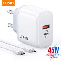 [KOLT Digital] LDNIO 45W ที่ชาร์จความเร็วสูง PPS PD QC3.0 USB C สำหรับ Iphone 14 13 Pro Samsung S22 S21 S20ที่ชาร์จโทรศัพท์มือถือ Xiaomi