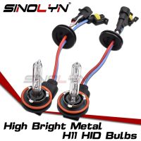 Sinolyn หลอดไฟซีนอนไฟ Hid H11สำหรับเลนส์ไฟหน้าตัดหมอกเปลี่ยนอุปกรณ์เสริมรถยนต์3000K 5500K 6000K 12V 35W