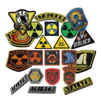 Stripe Nuclear Power Plant Radiation STALKER S.t.a.l.k.e.r. Factions ทหารรับจ้าง Loners Atomic Badge Patch