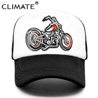 2023 New CLIMATE Motor Cap Cool Man Motorcycle Motorbike Trucker Cap Men Motor Fan Cap Hat Baseball Cap Cool Summer Mesh Hip Hop Cap Versatile hat