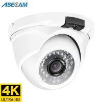 4K 8MP กล้อง IP กลางแจ้ง POE H.265 Onvif โดมโลหะ CCTV ภายในอาคารมุมกว้าง2.8มม. กล้องวงจรปิด4MP