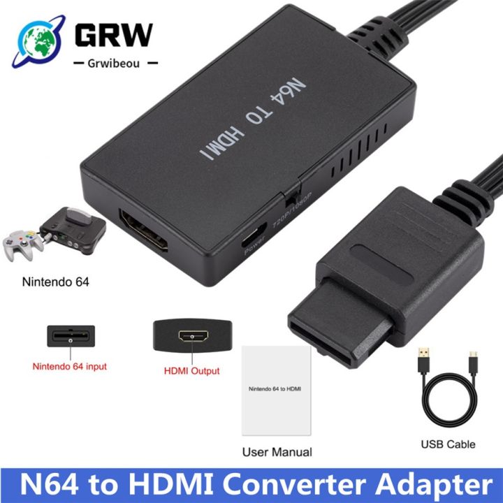 2021grwibeou-n64-to-hdmi-converter-plug-and-play-1080p-for-n64-to-hdmi-converter-cable-hdmi-cable-for-n64-amp-super-snes-and-ngc