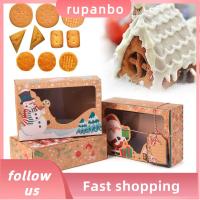 RUPANBO039392692 3Pcs ขนาดใหญ่ DIY ของชำร่วยคริสต์มาส ผู้ถือโปรดปรานปาร์ตี้ อุปกรณ์คริสต์มาส กล่องคราฟท์ กล่องของขวัญ กล่องของขวัญ