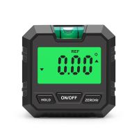 2X Mini Digital Protractor Inclinometer Electronic Goniometer Level Angle Measurement Meter Finder Level Box Black