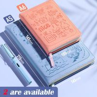 Korean Portable Notebook A5A6 Cute Cartoon Girl Heart Thickened Simple Candy Color Diary Literary Exquisite Small Hand Book
