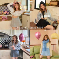 HOTUncomfy Mini Skirt (**denim/blue พร้อมส่ง , Grey/Black พรี ส่ง14-15)