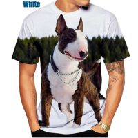 2022ผู้หญิง/ผู้ชายใหม่ฤดูร้อนแฟชั่น Bull-Terrier 3D เสื้อยืดพิมพ์ลาย XS 5XL