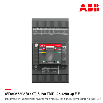 ABB : Moulded Case Circuit Breaker : XT1B 160 TMD 125-1250 3p F F : 1SDA066808R1 เอบีบี
