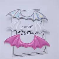 Leather Fabric Demon Bat Wings Padded Appliques Hair Clip Decoration Patch Leather Fabric Demon Bat Wings Padded Appliques Hair Clip Decoration Patch