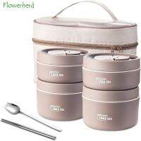 hot【cw】 Insulated Set Stackable Bento with 4/3/2/1 Tier