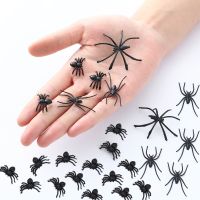 50/100pcs Tricky Haunted Web Bar Decorations Kids Fake Spiders