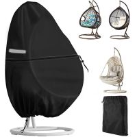 ◎◇ Patio Hanging Egg Chair Cover Waterproof Garden Swing Egg Chair Cover with Zipper Windproof Dustproof Heavy Duty Swing Chair