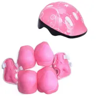 Childrens protective gear set with elbow helmet knee pads and wrist pads for scooters and bicycles roller skating BMX