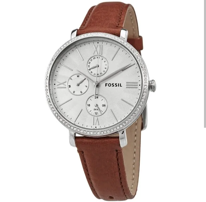 Original】Fossil Jacqueline Multifunction Brown Eco Leather Watch