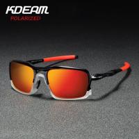 ✥❁ New Square แว่นกันแดด TR90 กรอบผู้ชาย Polarized กีฬาแว่นตาซิลิโคน UV400