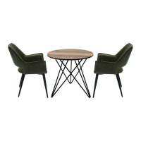 SB Design Square SB FURNITURE Dining/LINNE-A80/ZGV HAZELYONEST/นตx2