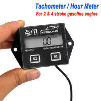 ใหม่ล่าสุดดิจิตอลเครื่องยนต์ Tach ชั่วโมงเมตร T Achometer วัดอุปนัยจอแสดงผลสำหรับรถจักรยานยนต์มอเตอร์ทะเลคลั่งหลุมจักรยานเรือ