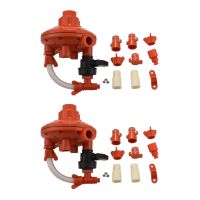 2X Plastic Adjustable Poultry Farm Farming Water Pressure Regulator