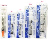 ไซริ้ง SYRINGE ขนาด 1MLติดเข็ม TERUMO, 1ML 3ML 5ML 10ML 20 ML NIPRO, 50 ML NIPRO หัวใหญj