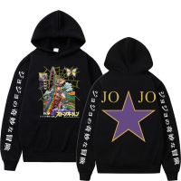 Anime Jojo Bizarre Adventure Jolyne Cujoh Hoodies Sweatshirt Men Fashion Loose Cotton Hoodie Male Sportswear Streetwear Size XS-4XL