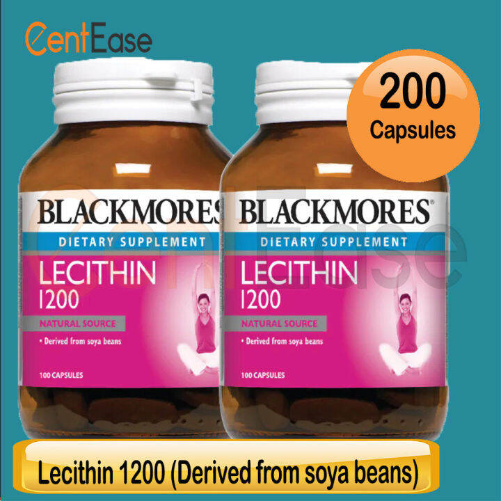 Blackmores Lecithin 1200mg Supplement Health Food 2 x 100s Capsules