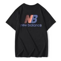 [ส่งของ]New balance เสื้อยืดแขนสั้น ผ้าฝ้าย ทรงหลวม แฟชั่นฤดูร้อน สําหรับผู้ชาย และผู้หญิง