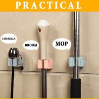 Wall Mounted Mop Organizer Holder Mop Clip Brush Broom Hanger Storage Rack Kitchen Tool Bathroom Accessories Hanging Pipe Hooks Picture Hangers Hooks