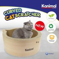 Kanimal Cat Toy ของเล่นแมว ที่ลับเล็บแมว รุ่น Curved  Size M ขนาด 36x36x15 ซม.ฟรี! Catnip กัญชาแมว-80202 (ของเล่นแมว ที่ลับเล็บ ที่ข่วนเล็บแมว)